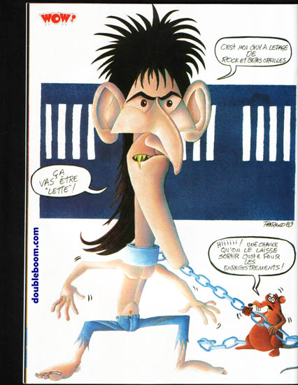 Caricature Guy A Lepage - WOW Mars 1989